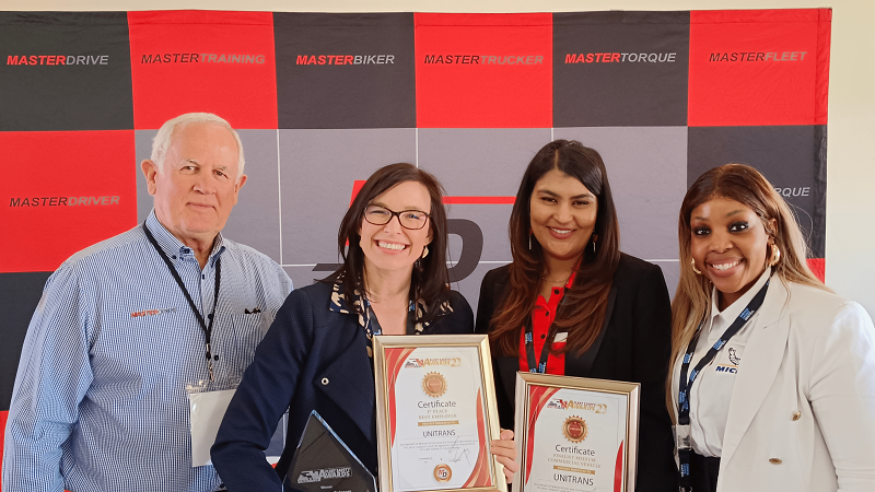 Unitrans wins two prestigious awards in the annual Master Drive competition